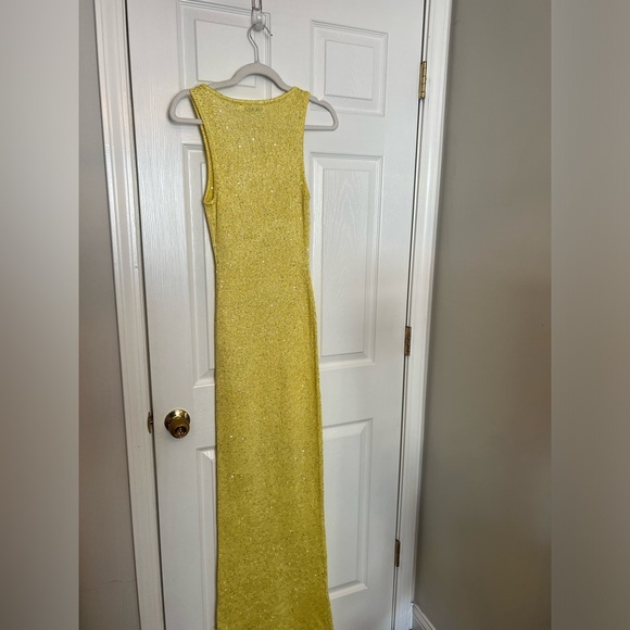 ASTA RESORT Natalia Dress - Chartreuse Sequin - Picture 6 of 8
